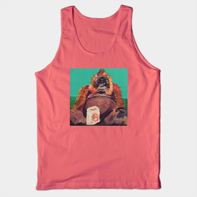 Fat Orangutan or "What do you mean they're out of chicken sandwiches?" Tank Top by jpat6000